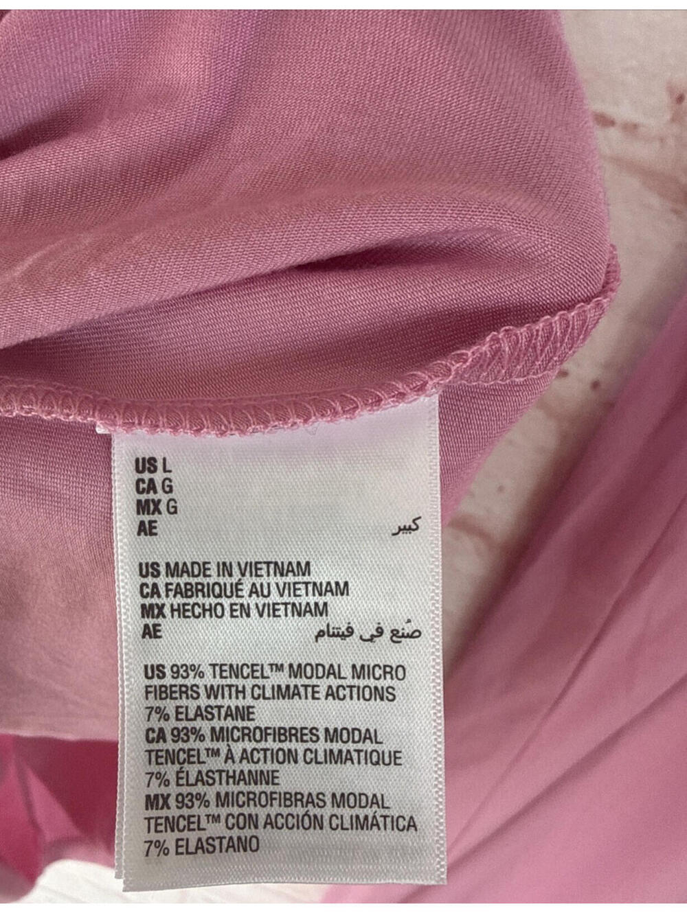 Pink State of the Day Macy's Pajama Set Tank Top Long Pant NWT Large L - Picture 4 of 6